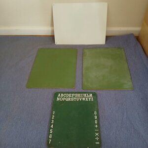 Chalkboard & white board 12" x 9" Used